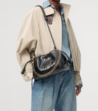 LOEWE medium eel leather Flamenco clutch bag, UK version