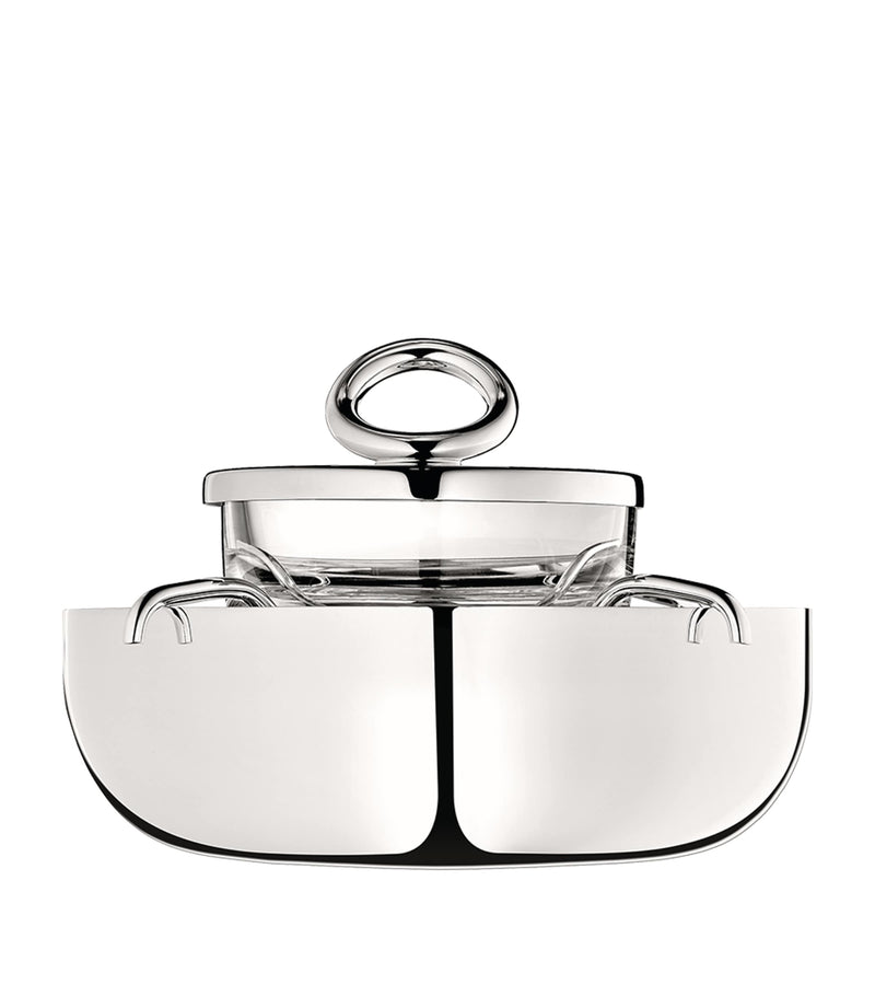 Christofle Small Vertigo two-piece caviar serving set - British product