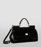 Dolce & Gabbana patent leather Sicily top-handle bag, imported from the UK