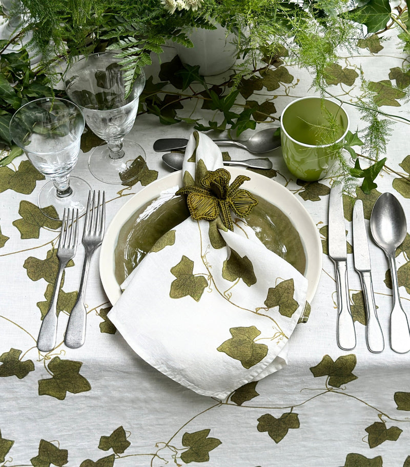 Summerill & Bishop Linen Ivy Napkin 50cm x 50cm (British brand)