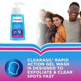Clearasil Rapid Action Acne Face Wash Gel 150ml - British product