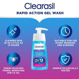 Clearasil Rapid Action Acne Face Wash Gel 150ml - British product