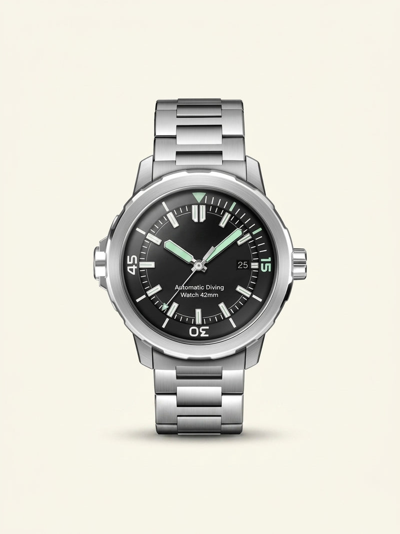 IWC Aquatimer stainless steel automatic watch 42mm, UK version