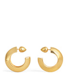 Alaïa Edge hoop earrings brass 2.2cm - British product