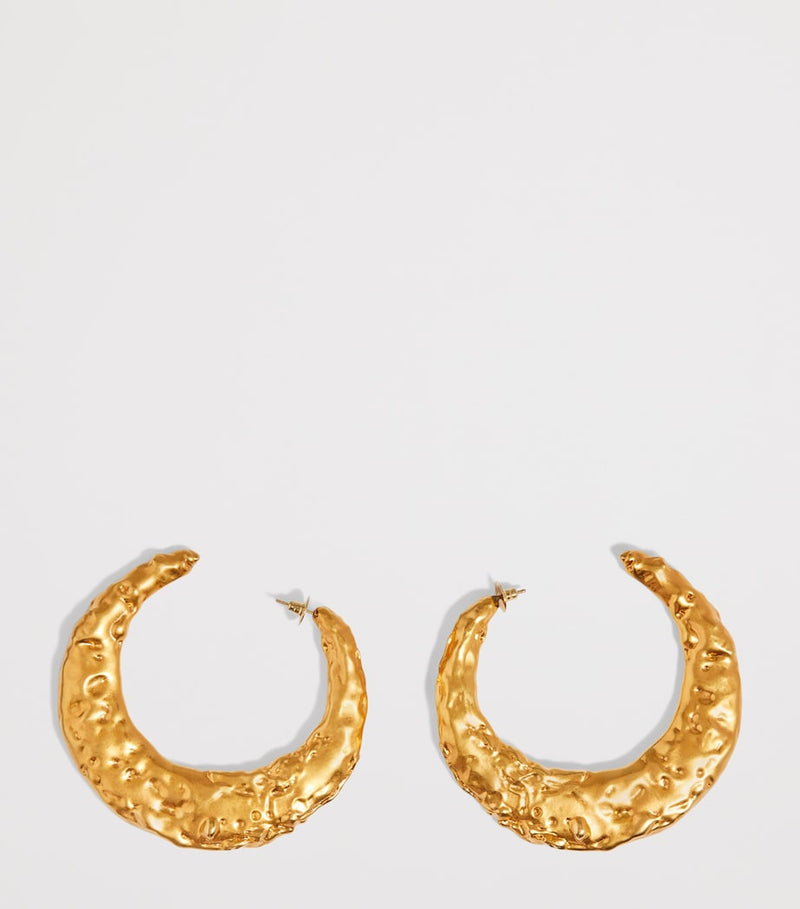 Schiaparelli mother-of-pearl hoop earrings (British brand)