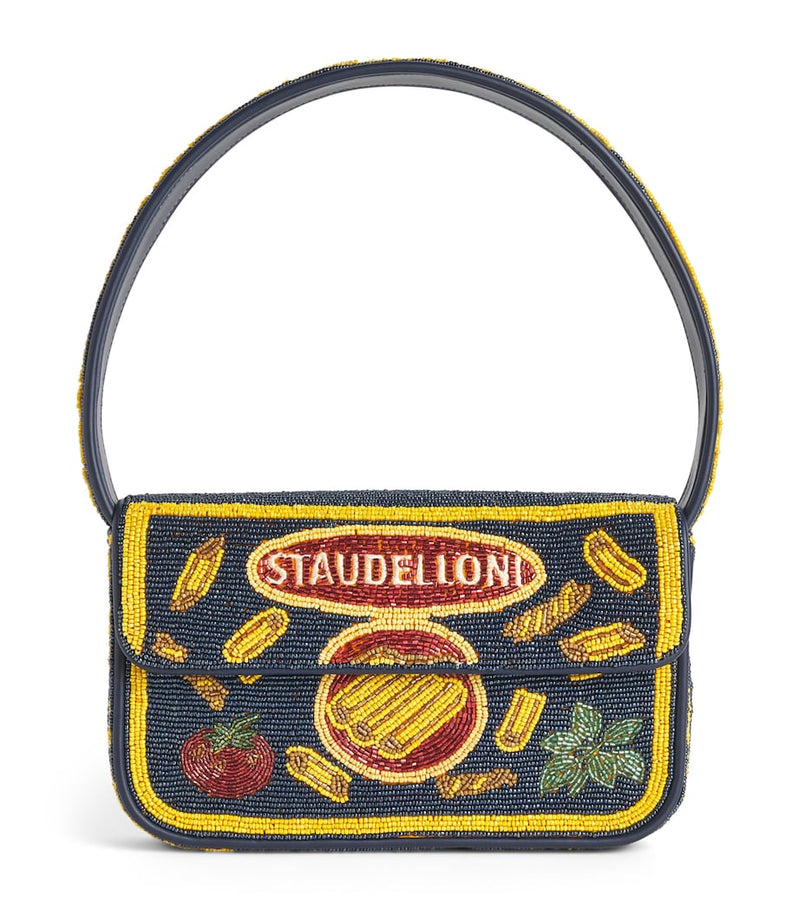 STAUD beaded shoulder bag Tommy 20x15x10cm (British brand)