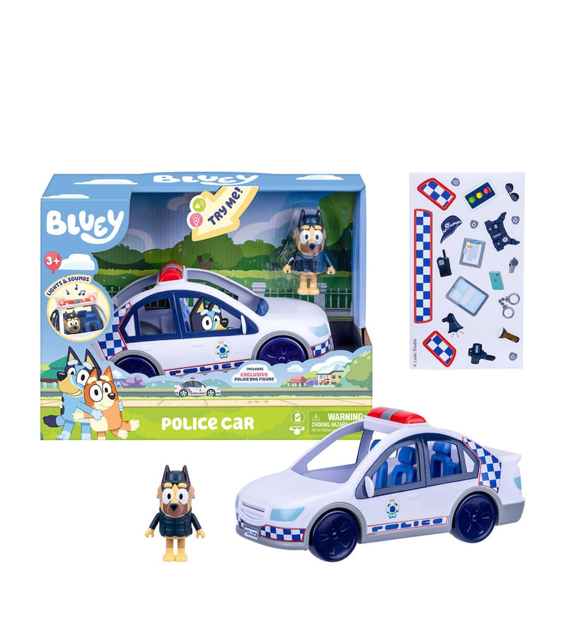 Bluey Police Car Playset with police officer figure - British product