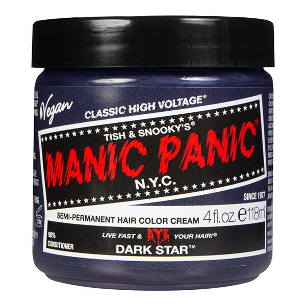 Manic Panic Hair Dye Dark Star 118ml, imported from the UK