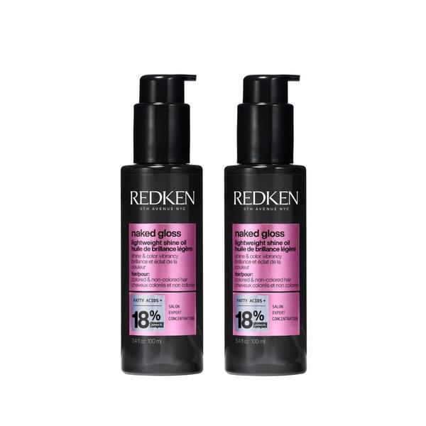 Redken Naked Gloss hair oil duo 2 x 100ml (British brand)