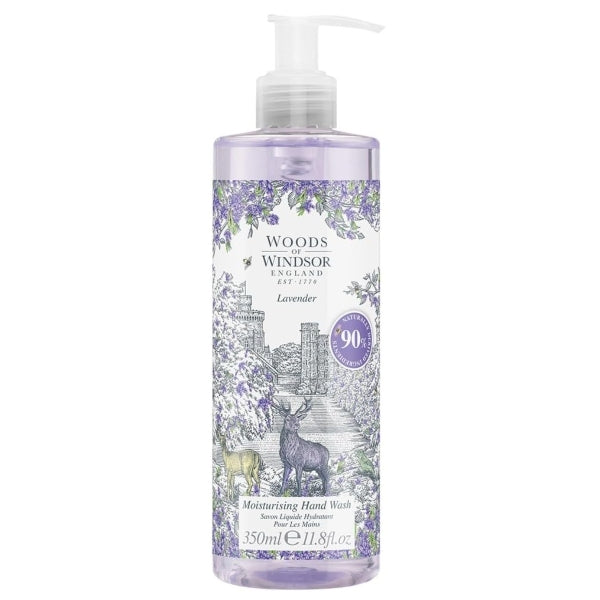 Woods of Windsor Lavender Hand Wash 350ml, imported from the UK