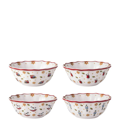Harrods Villeroy & Boch Porcelain Toy's Delight Anniversary Cereal Bowls (Set of 4)- Buy online at McGrocer