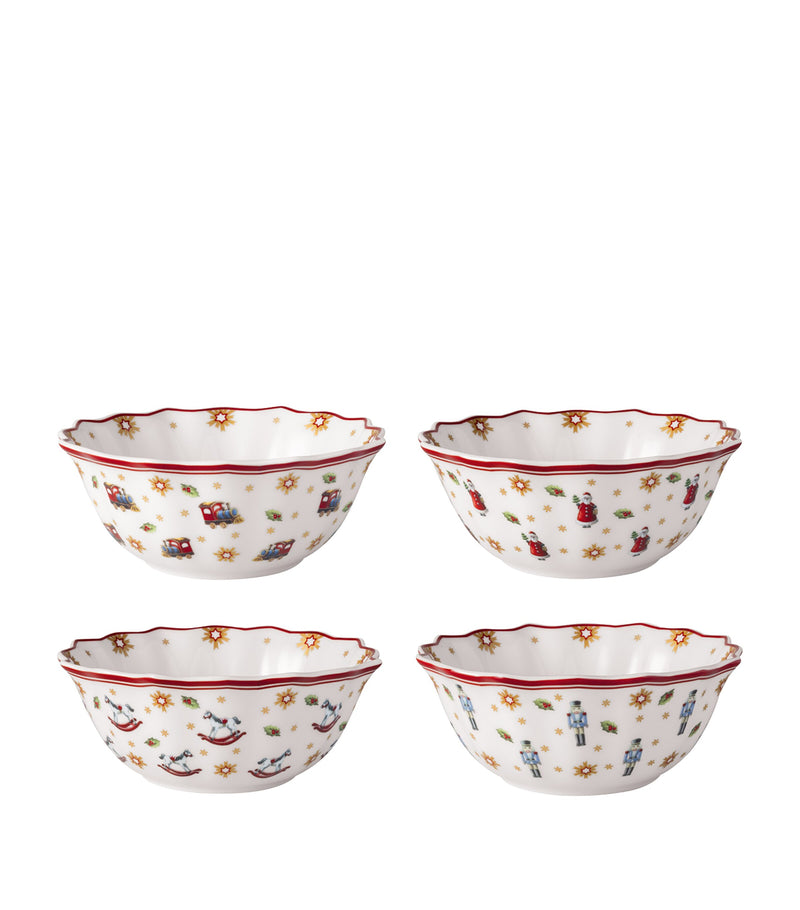 Villeroy & Boch Toy's Delight anniversary cereal bowls set of 4 (British brand)
