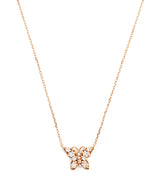Harrods Suzanne Kalan Rose Gold and Diamond Princess Mini Butterfly Necklace, 40.5-45.5cm- Buy online at McGrocer