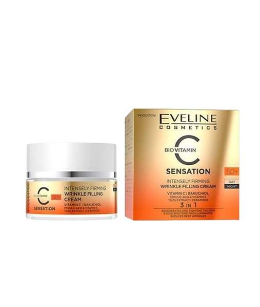 Eveline wrinkle filling cream vitamin C 50 plus, UK version