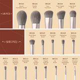 Livingandhome Makeup Brush Set White 18 Piece, UK version