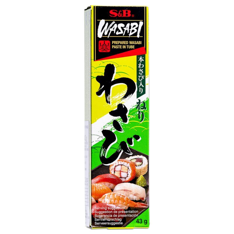 S&B prepared wasabi in tube, Japanese condiment - British product