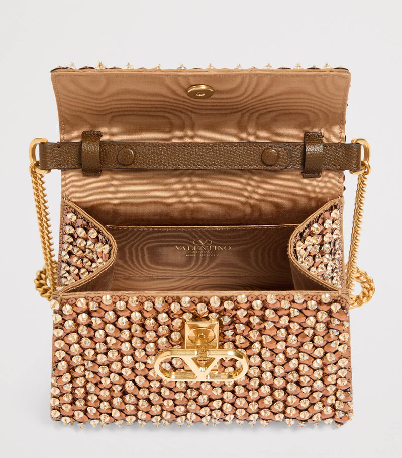 Valentino Garavani VSLING top-handle bag crystal embellishments, UK version