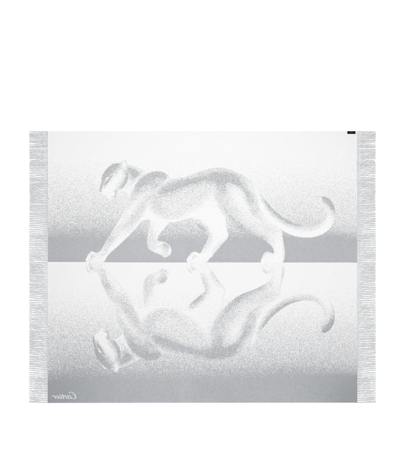 Cartier cashmere throw with Panthère de Cartier print 190cm x 140cm - British product