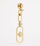 MARLI New York gold diamond drop earrings, UK version