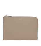 Soft Leather Organizer Pouch with Multiple Pockets, 19cm x 26cm x 3cm