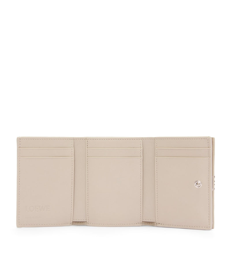 LOEWE trifold leather wallet with Anagram buckle (British brand)