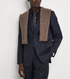 Giorgio Armani silk jacquard stripe tie, imported from the UK