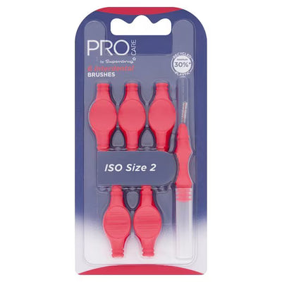 Superdrug Pro Care Interdentalbørster Rød 0,5 mm