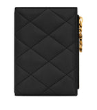 Saint Laurent quilted bifold wallet with YSL monogram (British brand)