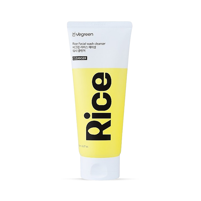 VEGREEN rice facial wash gel cleanser 150ml, UK version