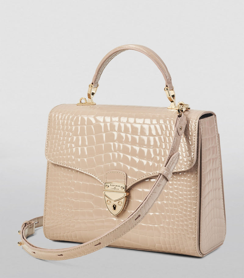 Aspinal of London Mayfair top-handle handbag in leather (British brand)