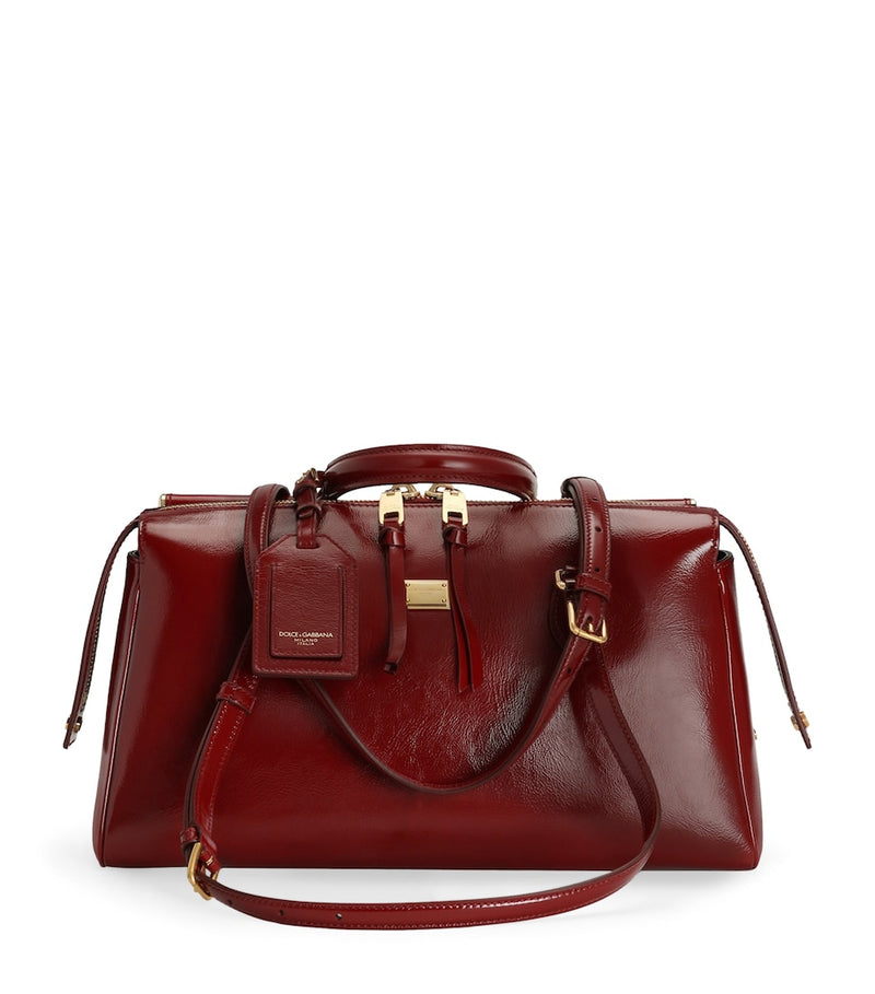 Dolce&Gabbana Vittoria top-handle bag medium calfskin, imported from the UK