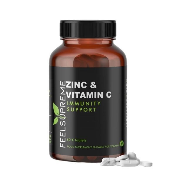 Feel Suprerme Zinc with Vitamin C supplement 60 tablets - British product