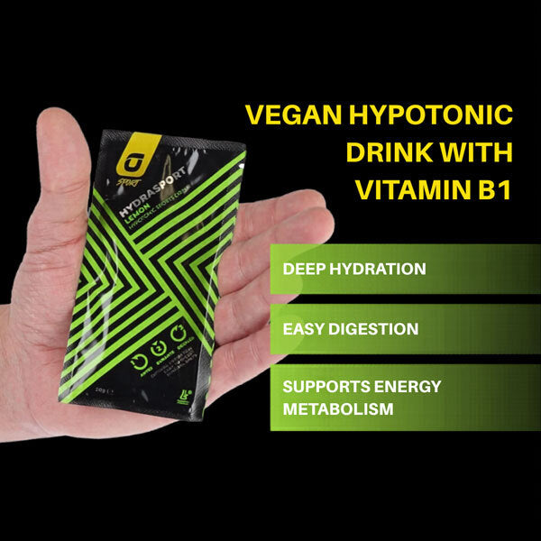 RECUPERATION lemon hypotonic drink 20 sachets, imported from the UK