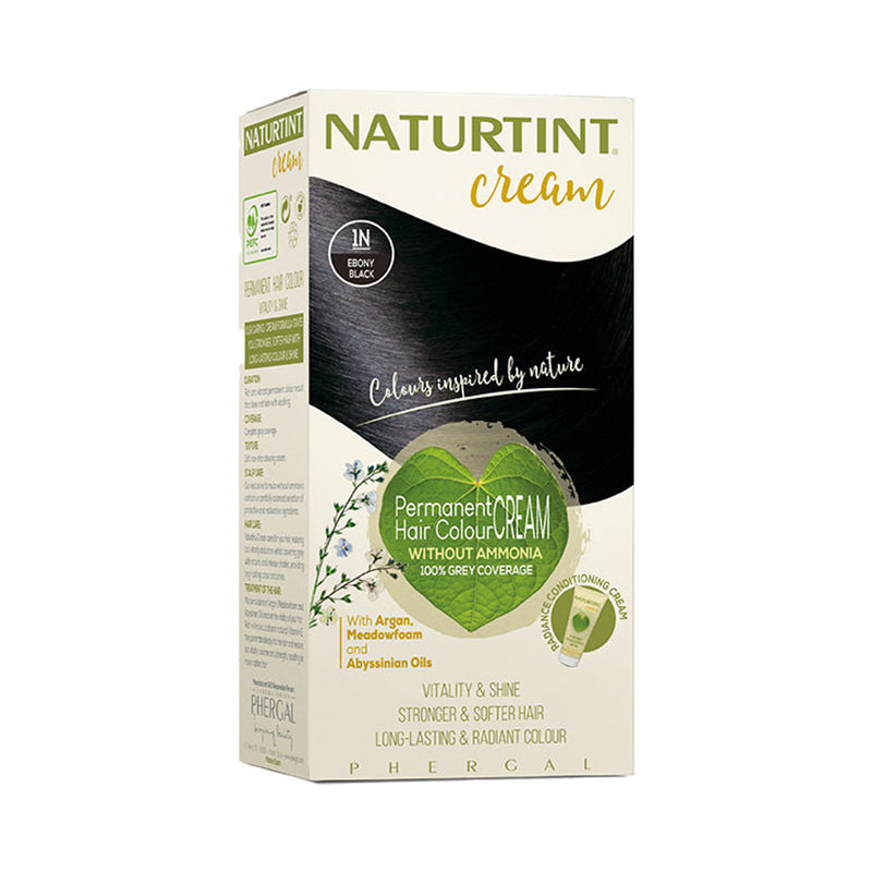 Naturtint permanent hair colour cream 1N Ebony Black, UK version