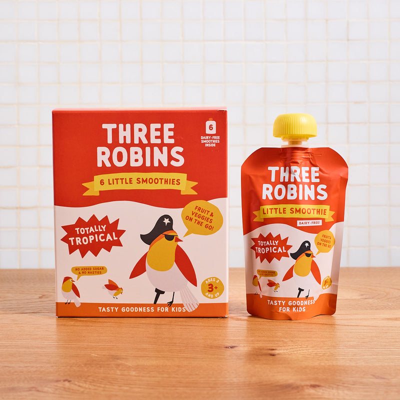 Three Robins Totally Tropical smoothie 6 pack - British product