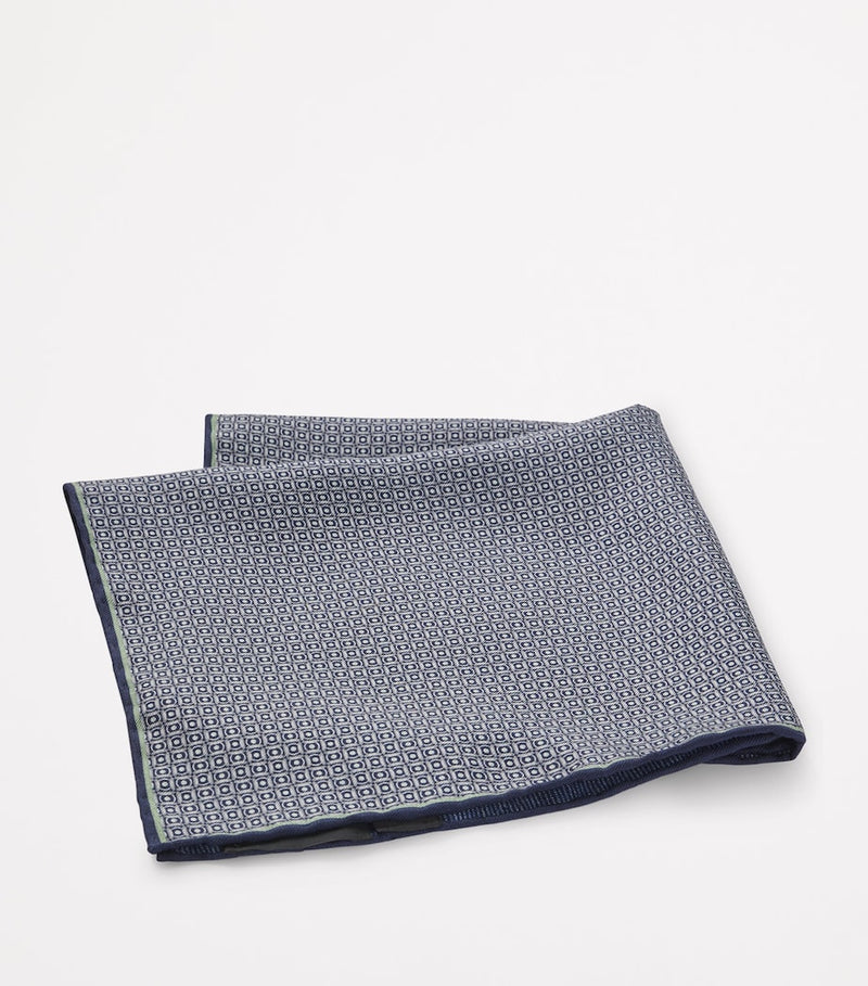 BOSS patterned pocket square, imported from the UK