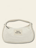 Prada nylon shoulder bag black gold hardware (British brand)