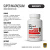 The Ten Percent Club Super Magnesium supplement 90 capsules, imported from the UK