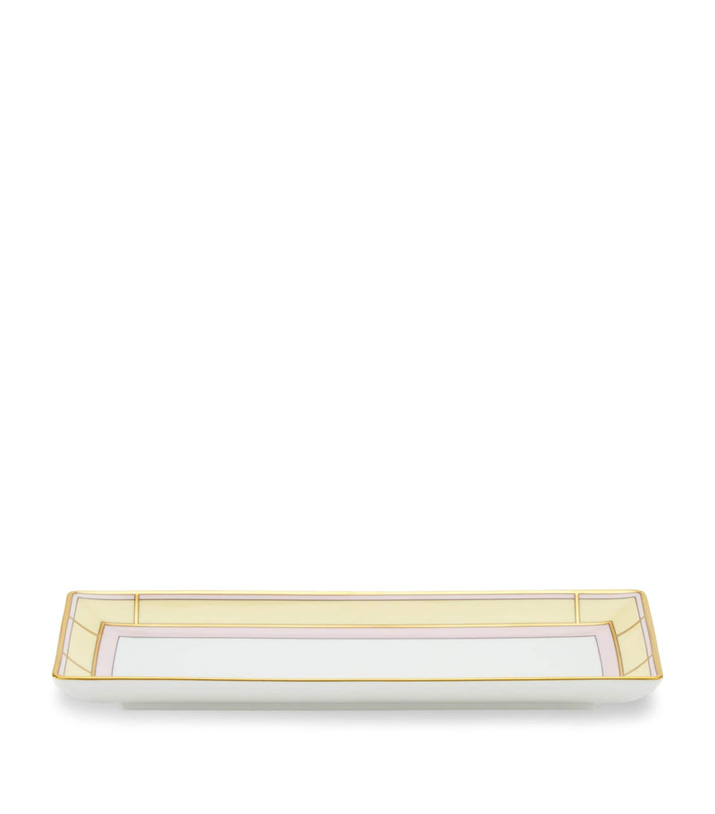 GINORI 1735 porcelain Colonna Diva rectangular change tray 28cm, UK version