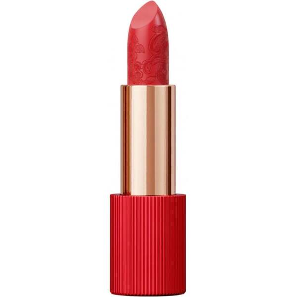 La Perla matte silk lipstick 103 Coral Red 3.5g, imported from the UK