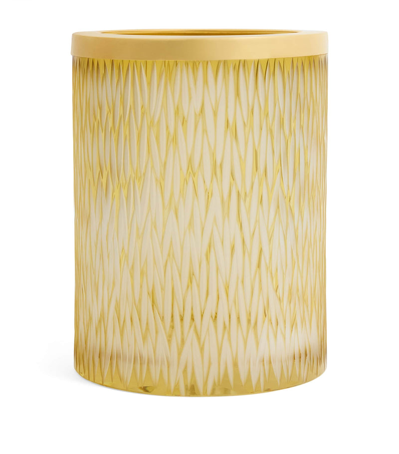 Zodiac Crystal Amber bathroom bin 525ml (British brand)