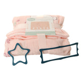 Ziggle Baby Milestone Blanket Pink Bunnies 120cm x 100cm (British brand)