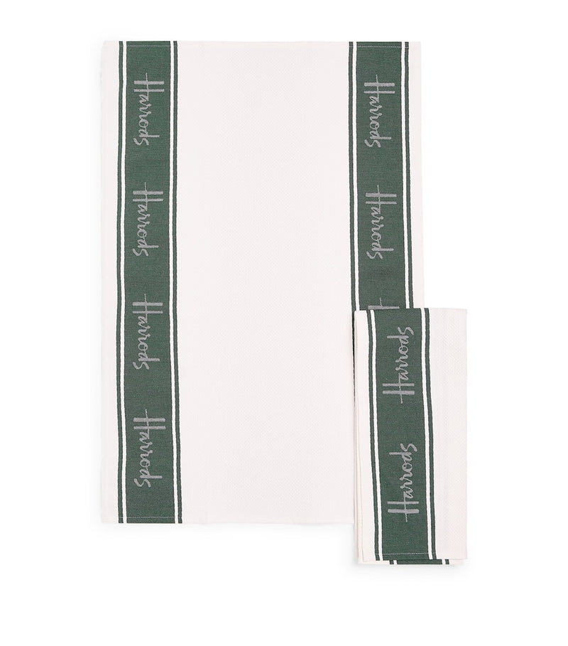 Harrods stripe tea towels set of 2 - British product