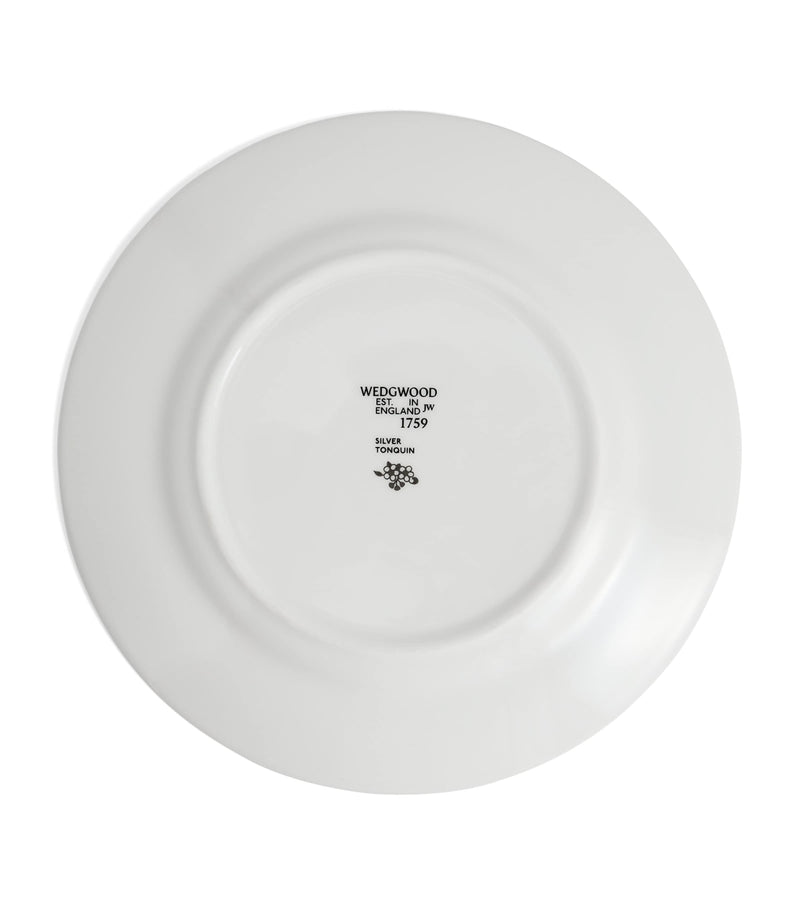 Wedgwood bone china Silver Tonquin plate 20cm (British brand)