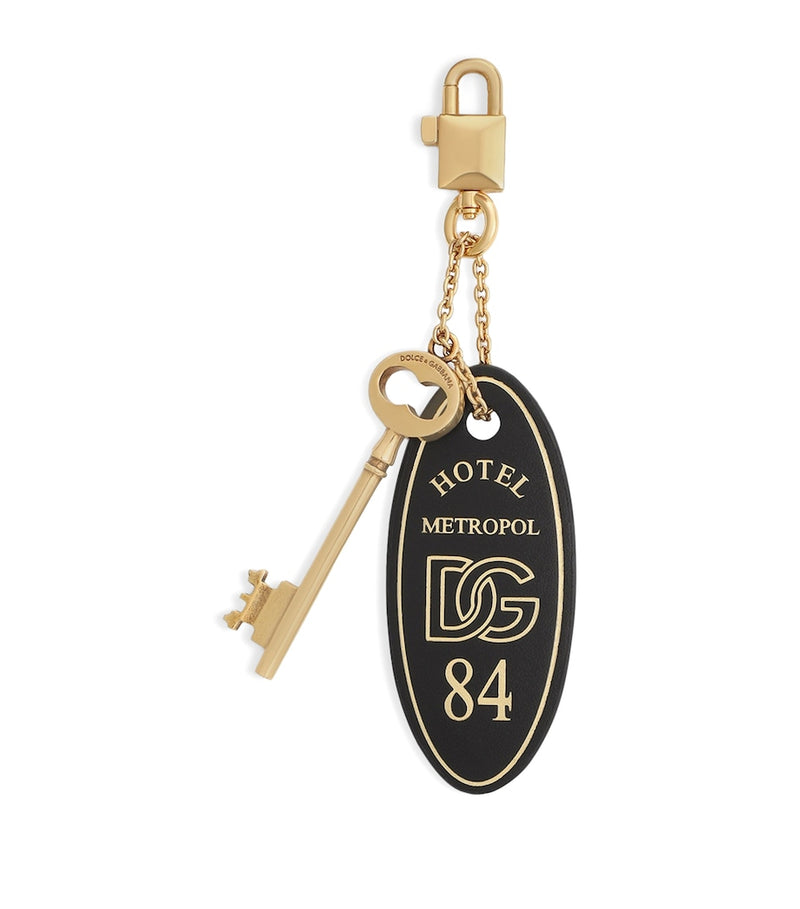 Dolce&Gabbana leather logo keyring 14cm (British brand)