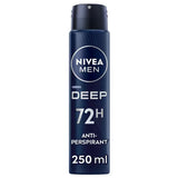 Superdrug Nivea Men Deep Anti-Perspirant Deodorant Spray 250ml- Buy online at McGrocer