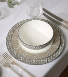 O.W. London set of 2 geometric print dessert plates 21cm, imported from the UK