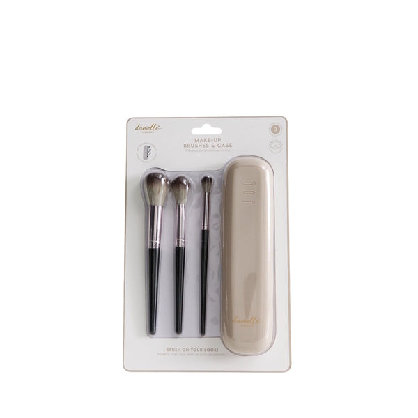 Danielle Creations makeup brush set with travel case - British product