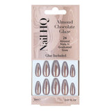 Superdrug Nail HQ Almond Chocolate Glaze Nails 24 Pieces- Buy online at McGrocer