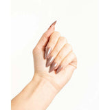 Nail HQ Almond Chocolate Glaze Nails 24pc, imported from the UK